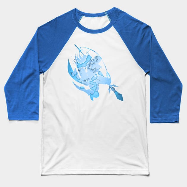 Galle: Azure Rider Baseball T-Shirt by Raven's Secret Shop